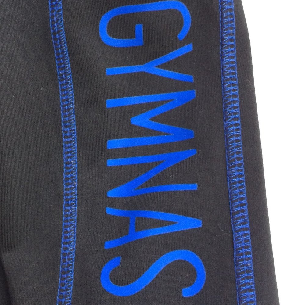 Justice Gymnast Shirt Shorts Gymnastics Outfit 10 Girls Blue Grey Star - Picture 7 of 7